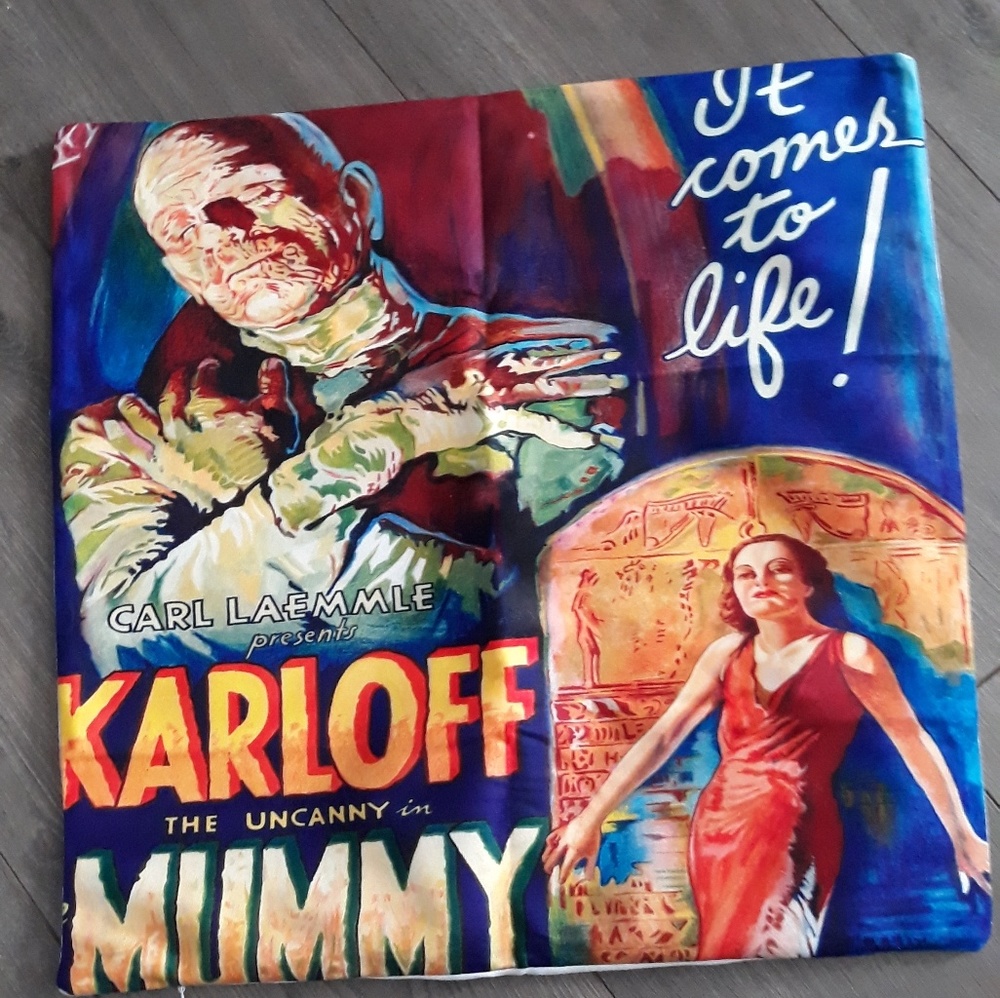 New boris karloff the mummy pillow case